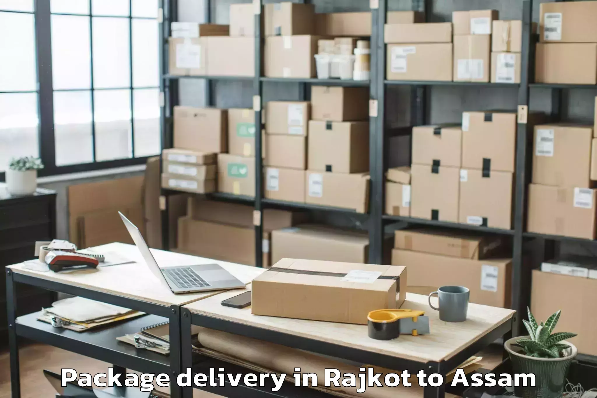 Rajkot to Dhakuakhana Pt Package Delivery Booking